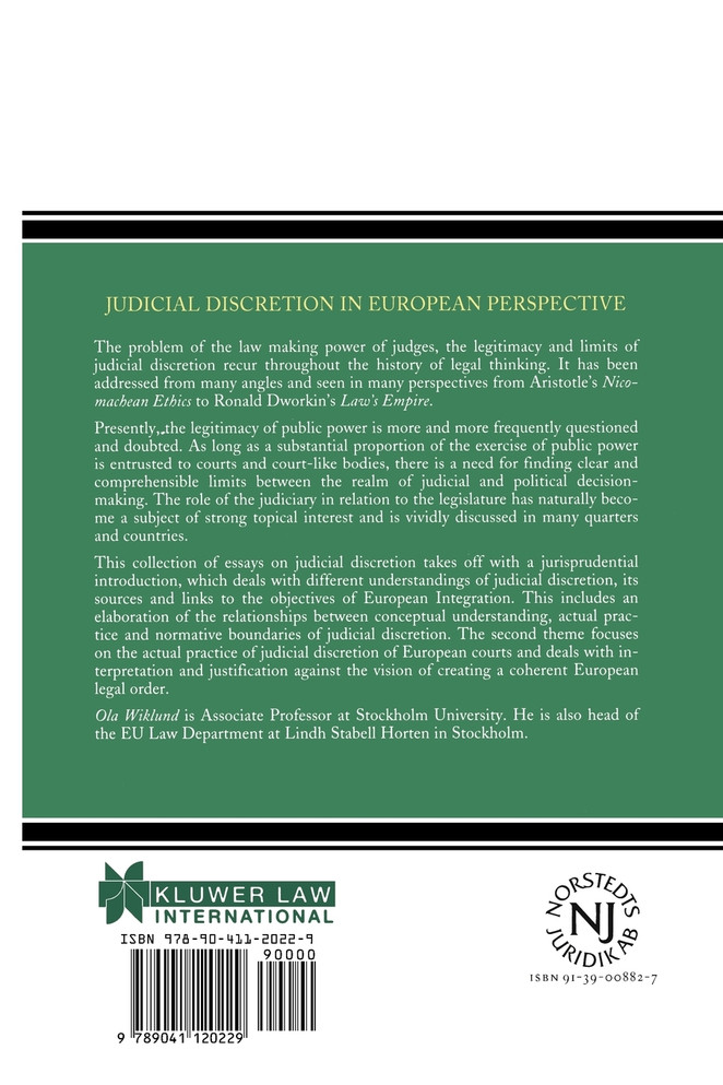 Judicial Discretion in European Perspective
