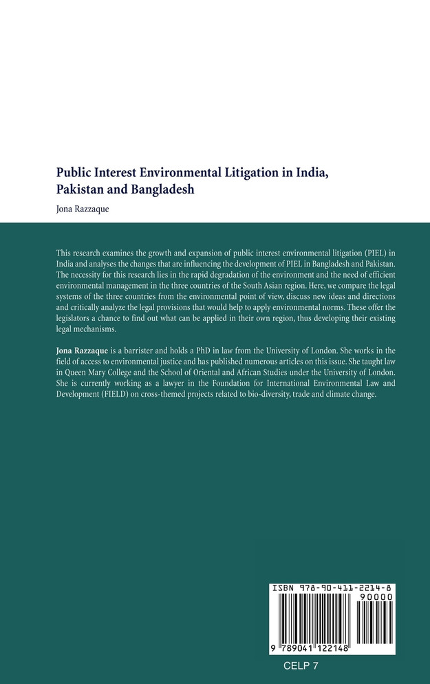 Public Interest Environmental Litigation in India, Pakistan and Bangladesh