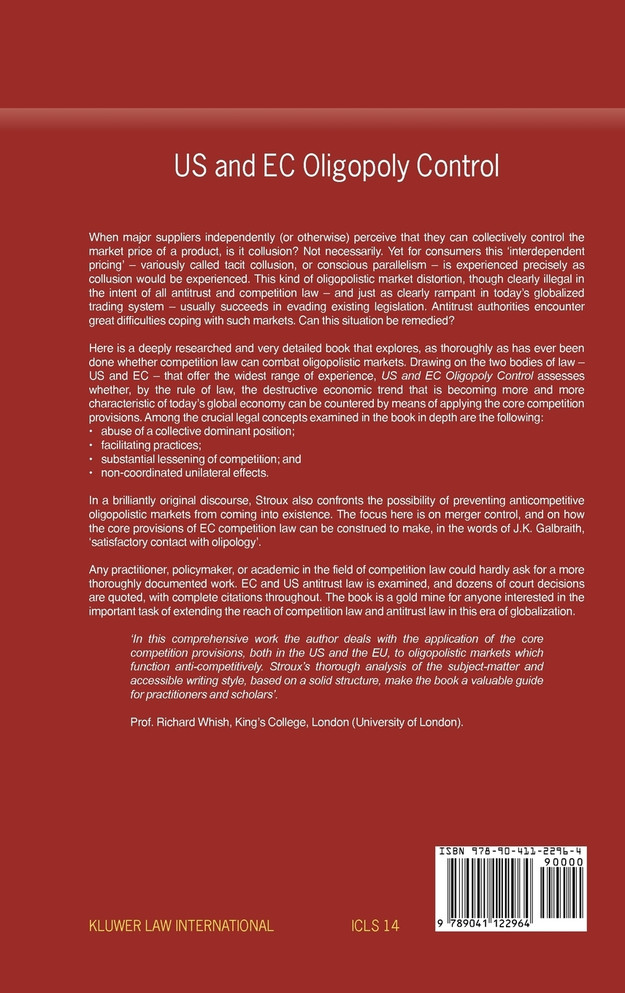 US and EC Oligopoly Control