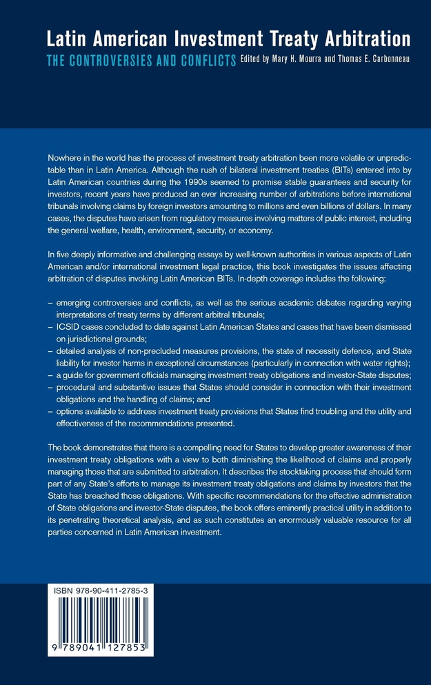 Latin American investment Treaty Arbitration
