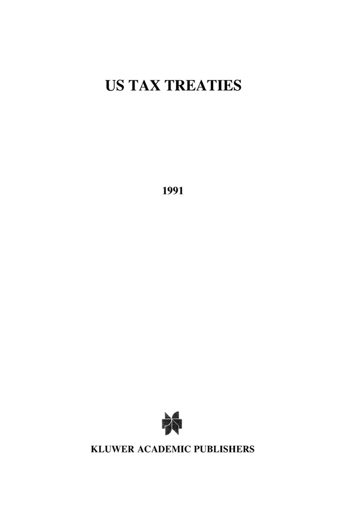 United States Tax Treaties (1991)