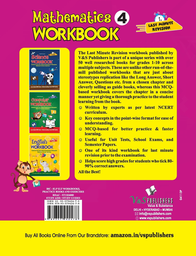 Mathematics Workbook Class 4