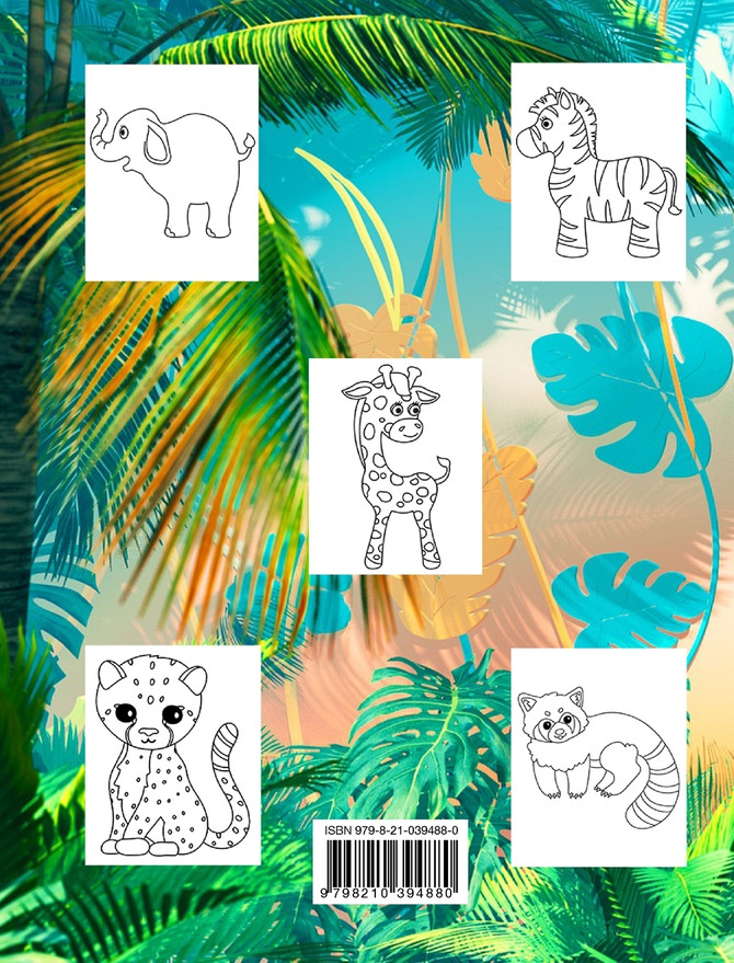 Livre de Coloriage d'Animaux Sauvages