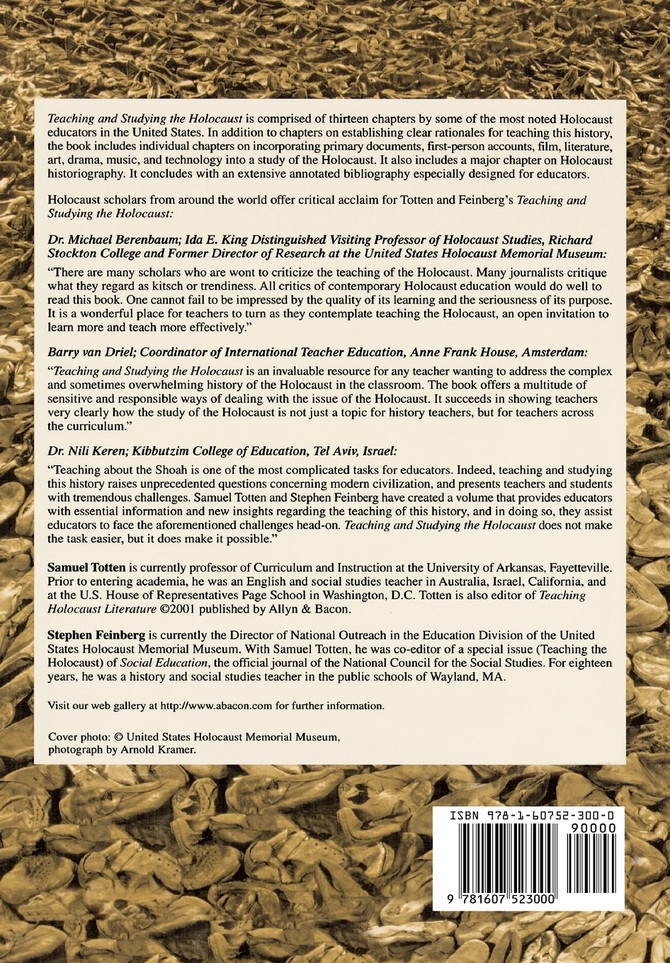 Teaching and Studying the Holocaust (PB)