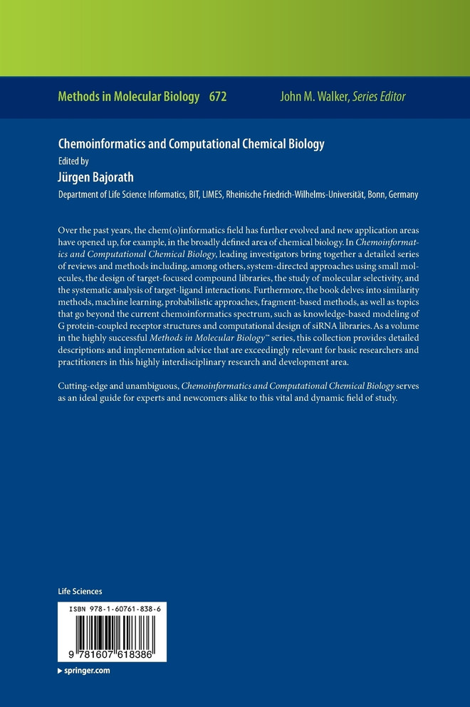 Chemoinformatics and Computational Chemical Biology