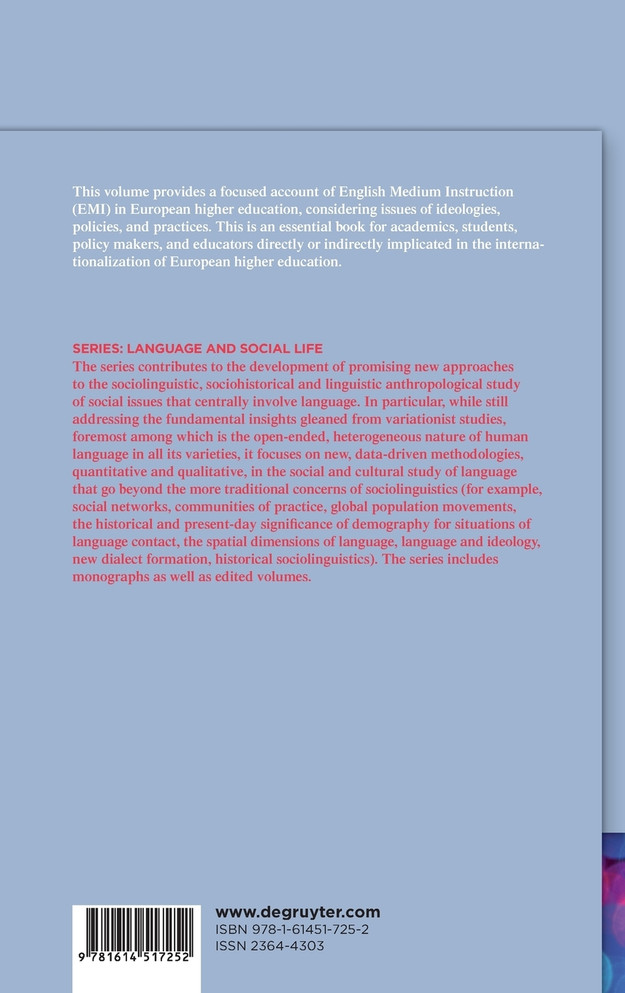 English-Medium Instruction in European Higher Education