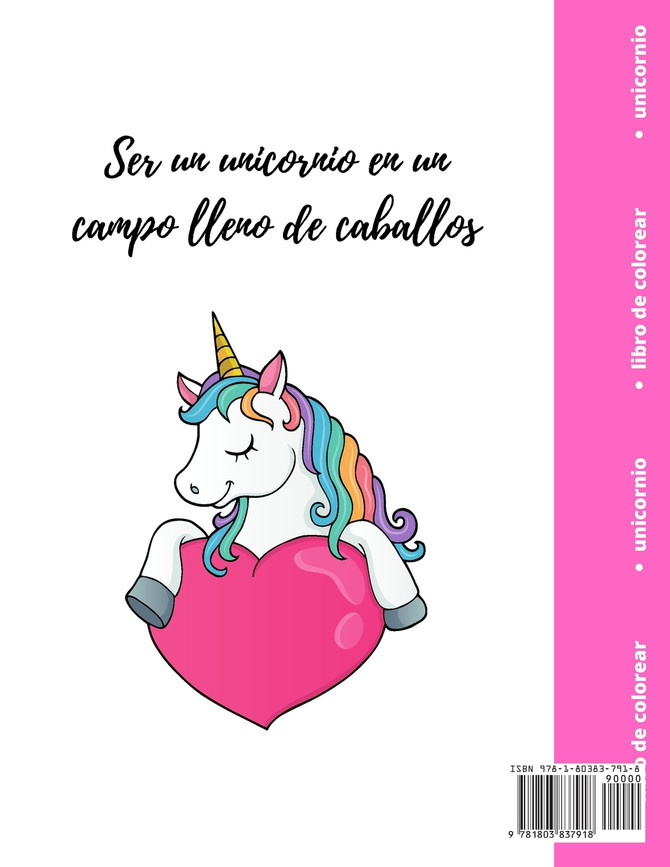 Libro para Colorear de Unicornios