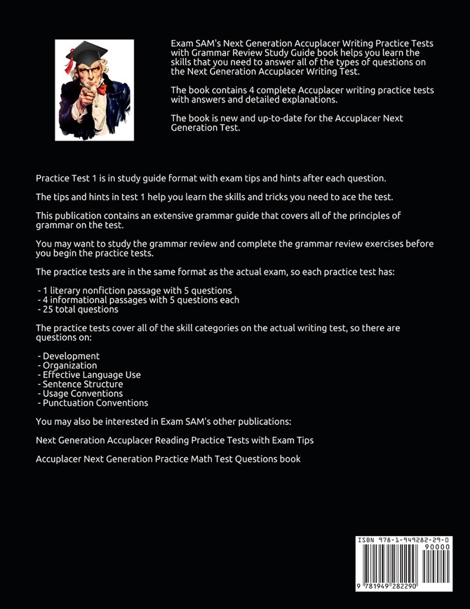 Next Generation Accuplacer Writing Practice Tests with Grammar Review Study Guide