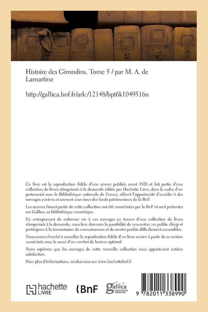 Histoire des Girondins. Tome 5