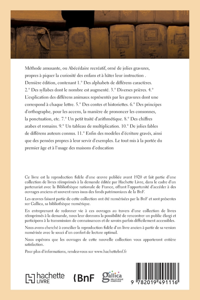 Méthode amusante, ou Abécédaire recréatif, orné de jolies gravures, propres à piquer