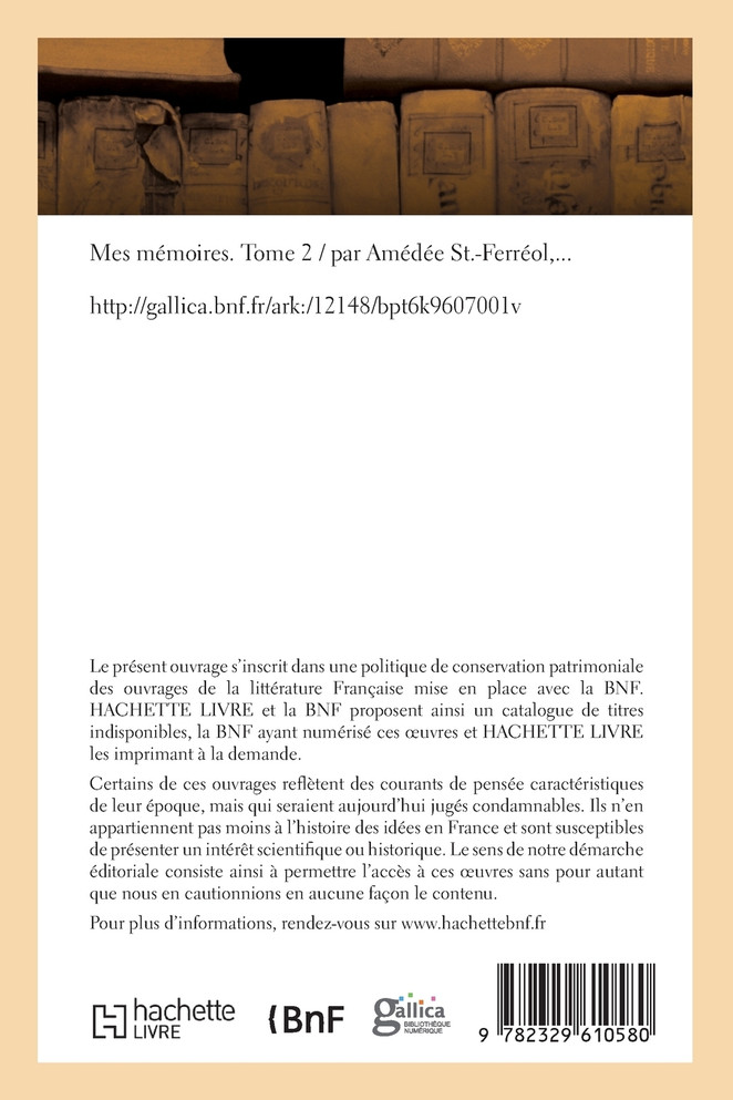 Mes mémoires. Tome 2