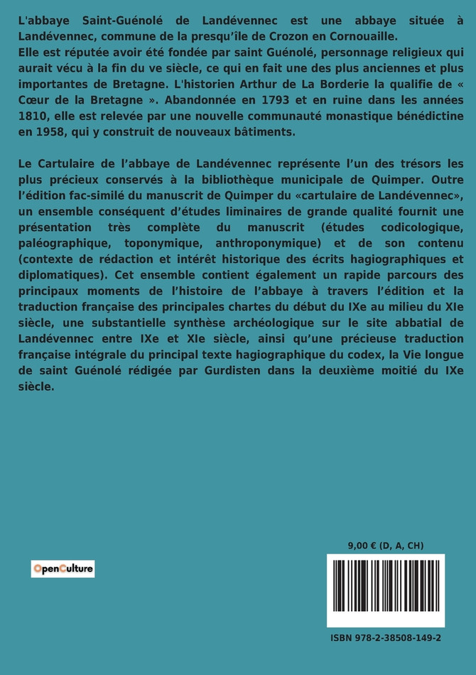 Le cartulaire de Landevennec