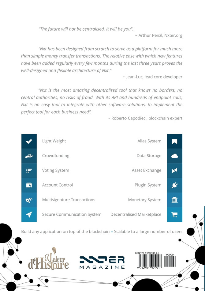 SNAPSHOT - Nxt unsurpassable blockchain solutions