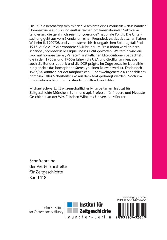 Homosexuelle, Seilschaften, Verrat