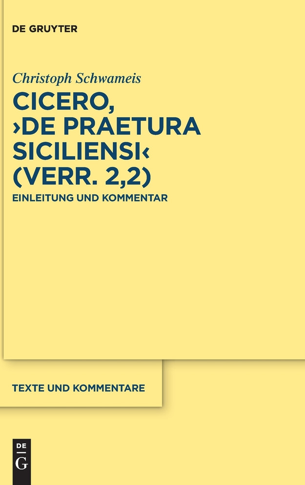 Cicero, "De praetura Siciliensi" (Verr. 2,2)