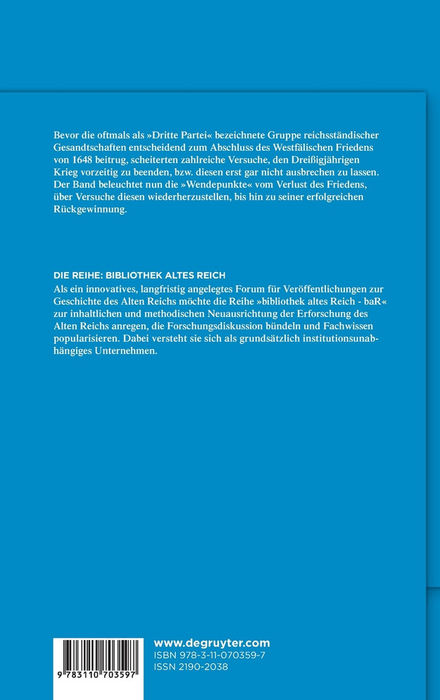 Der schwierige Weg zum Westfälischen Frieden