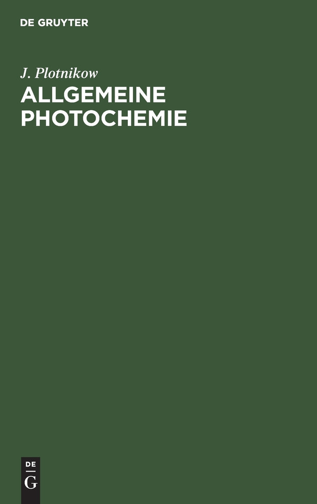 Allgemeine Photochemie