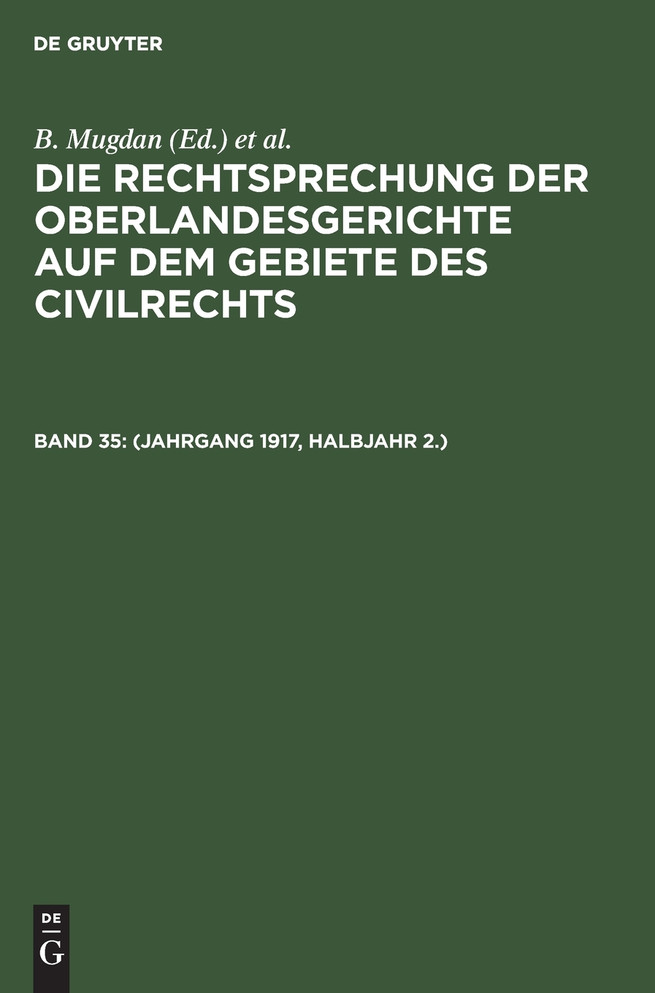 (Jahrgang 1917, Halbjahr 2.)