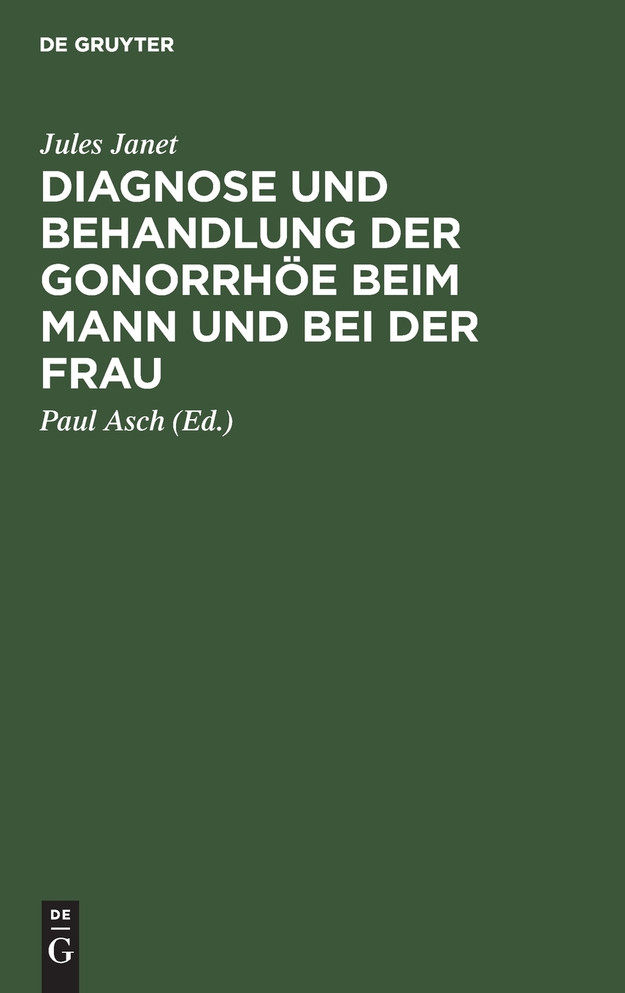 Diagnose und Behandlung der Gonorrhöe beim Mann und bei der Frau