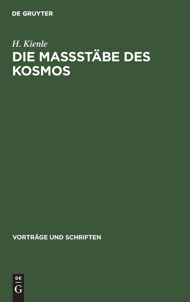 Die Maßstäbe des Kosmos