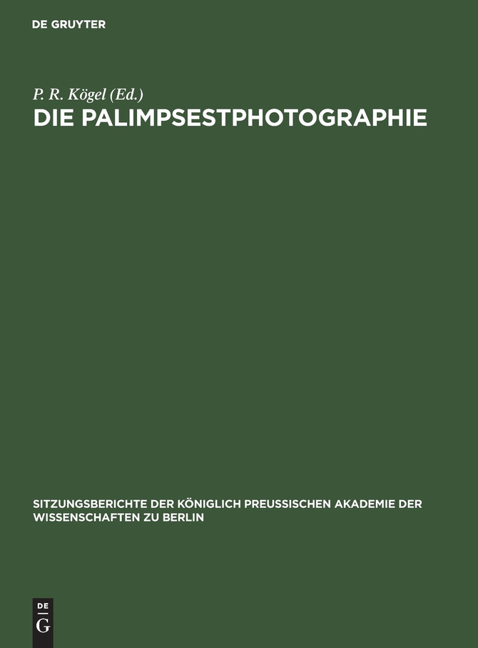 Die Palimpsestphotographie
