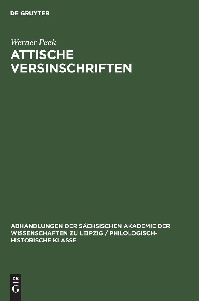 Attische Versinschriften