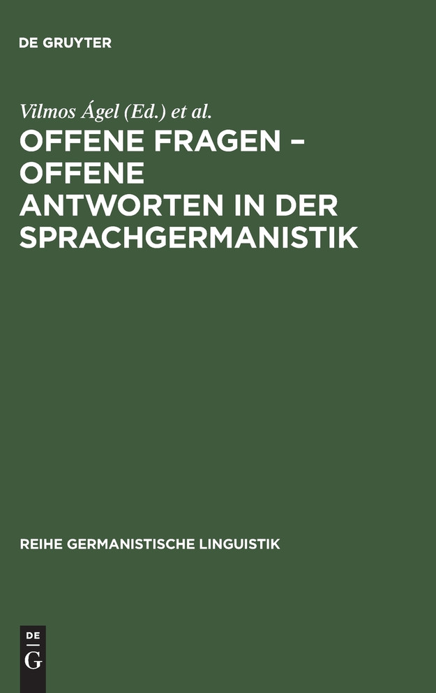 Offene Fragen - offene Antworten in der Sprachgermanistik