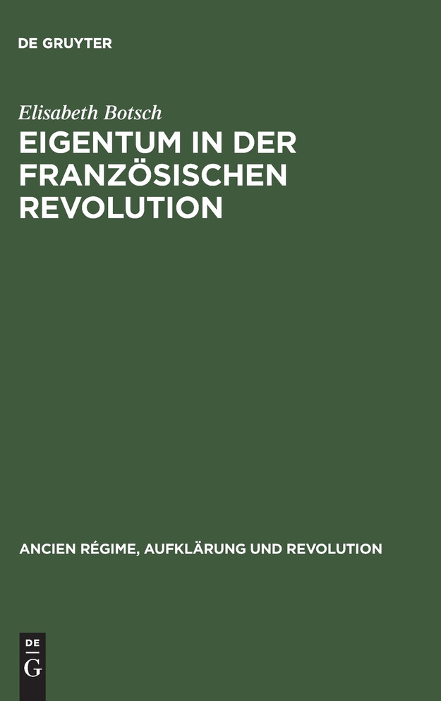 Eigentum in der Französischen Revolution