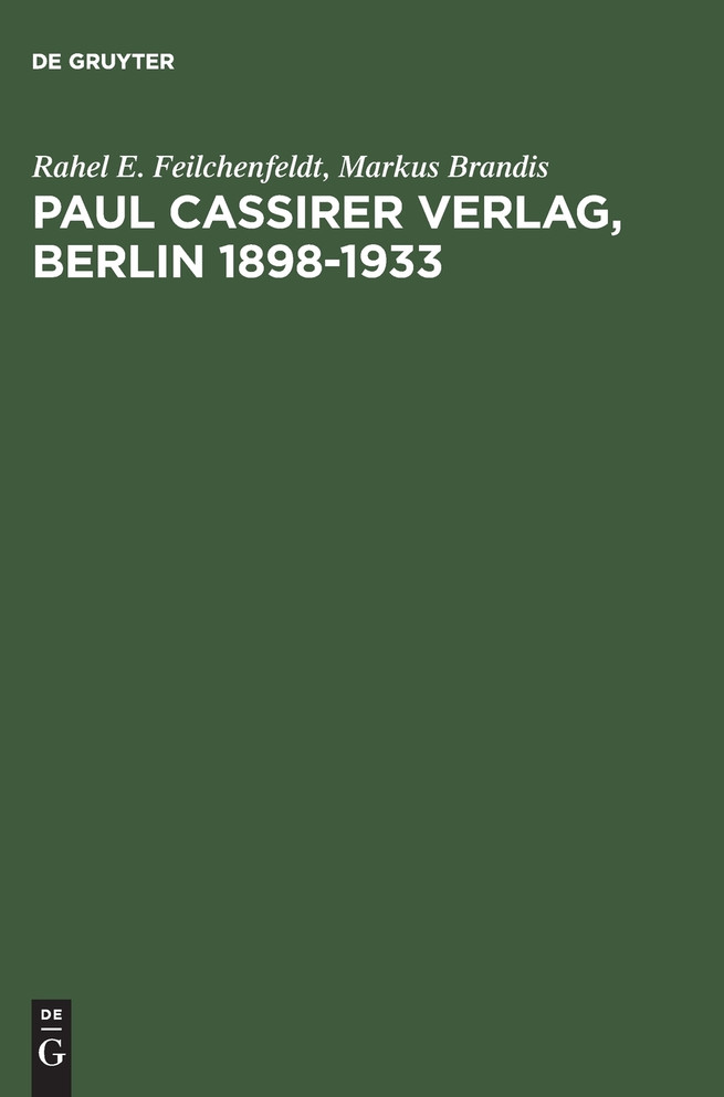 Paul Cassirer Verlag, Berlin 1898-1933