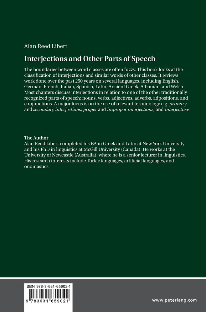 Interjections and Other Parts of Speech