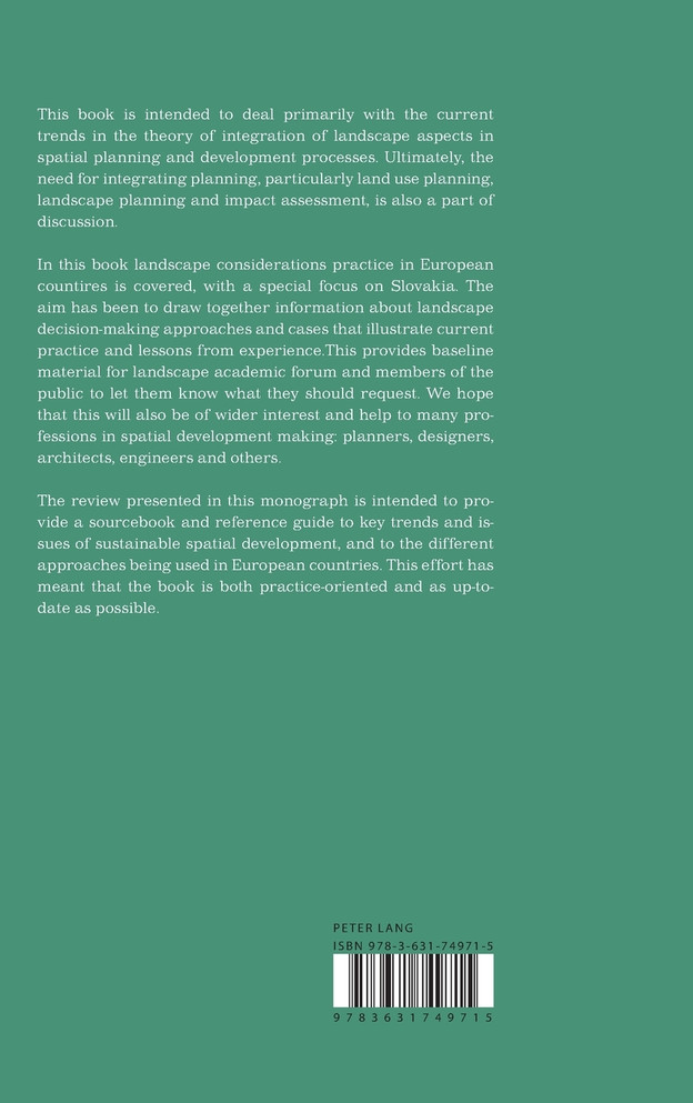 Landscape Considerations in Spatial Planning