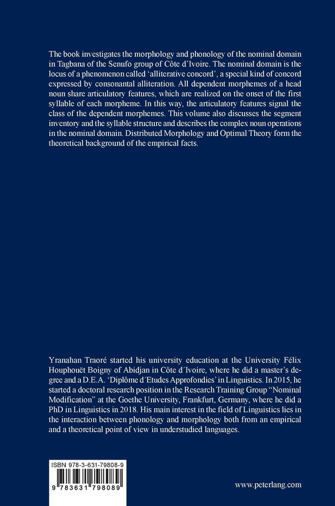 The morphology and phonology of the nominal domain in Tagbana
