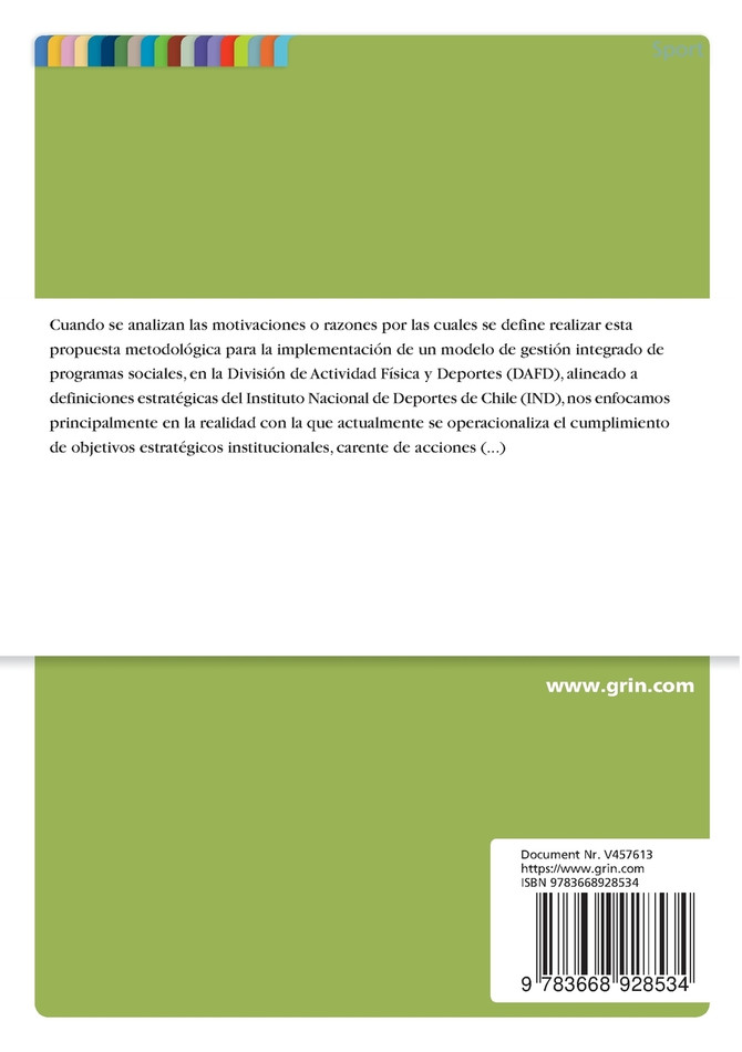 Modelo Integrado de Gestión de Programas Sociales Deportivos