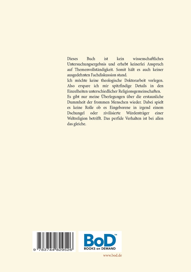 Mein Gott, warum habe ich Dich verlassen?
