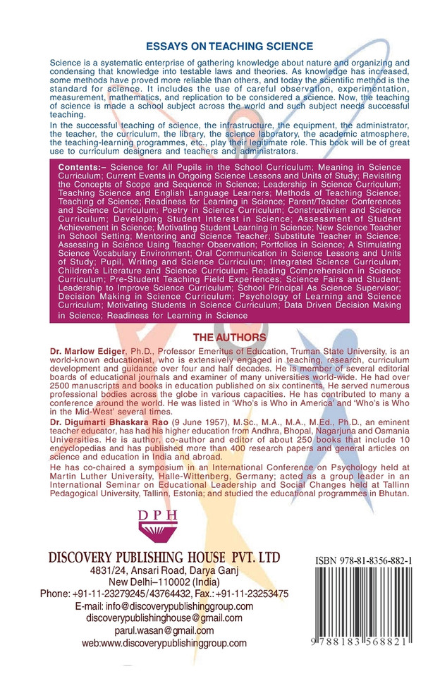 Essays on Teaching Science
