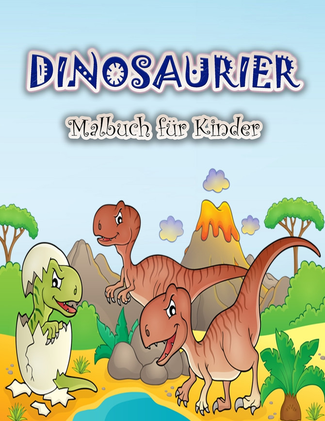 Dinosaurier-Malbuch für Kinder
