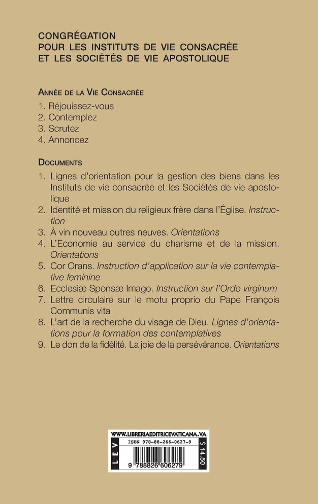 Le don de la fidélité la joie de la persévérance. Demeurez dans mon amour (Jn 15,9)