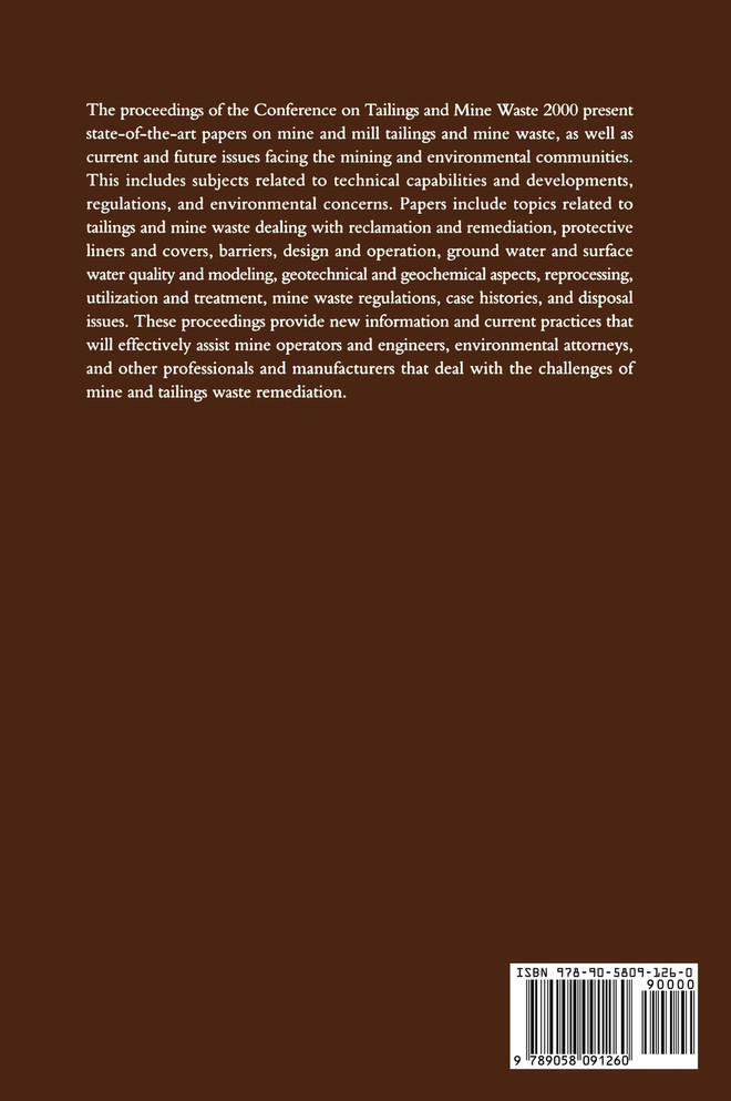 Tailings and Mine Waste 2000