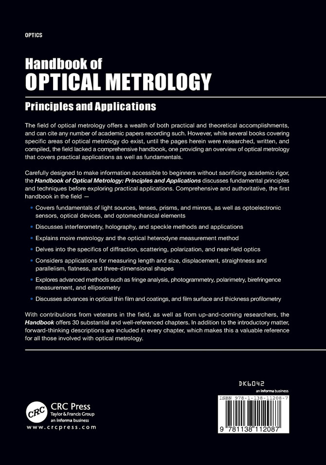 Handbook of Optical Metrology