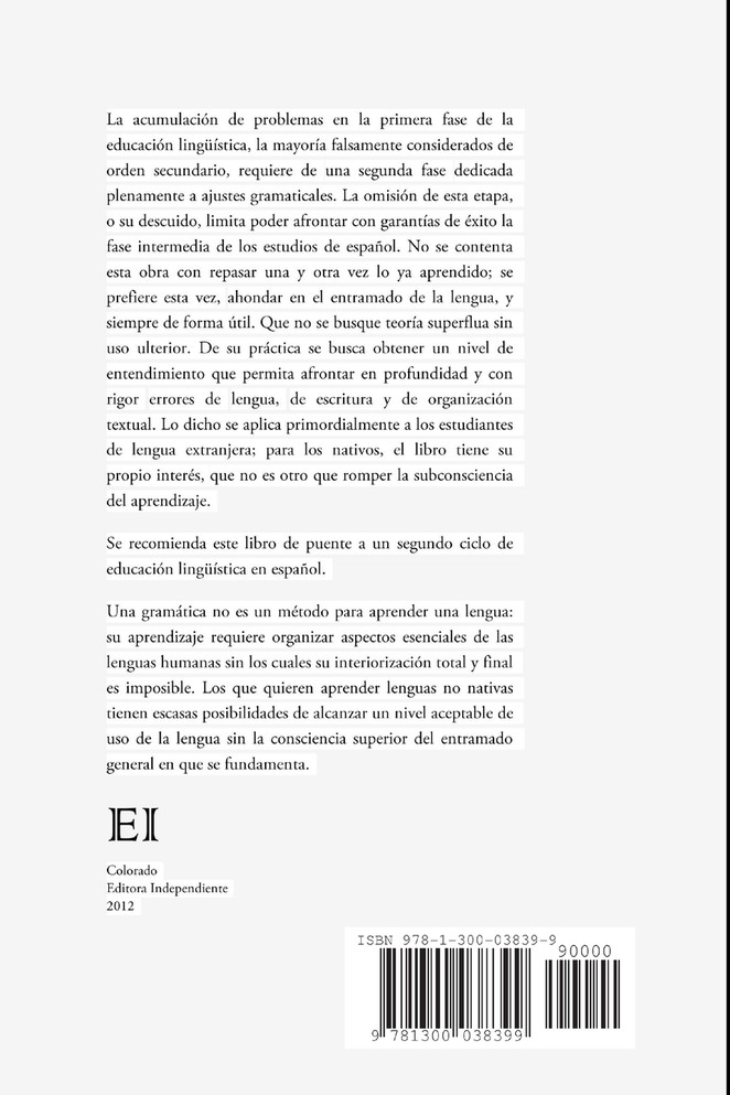 APRENDIZAJE GRAMATICAL, PARTES I y II