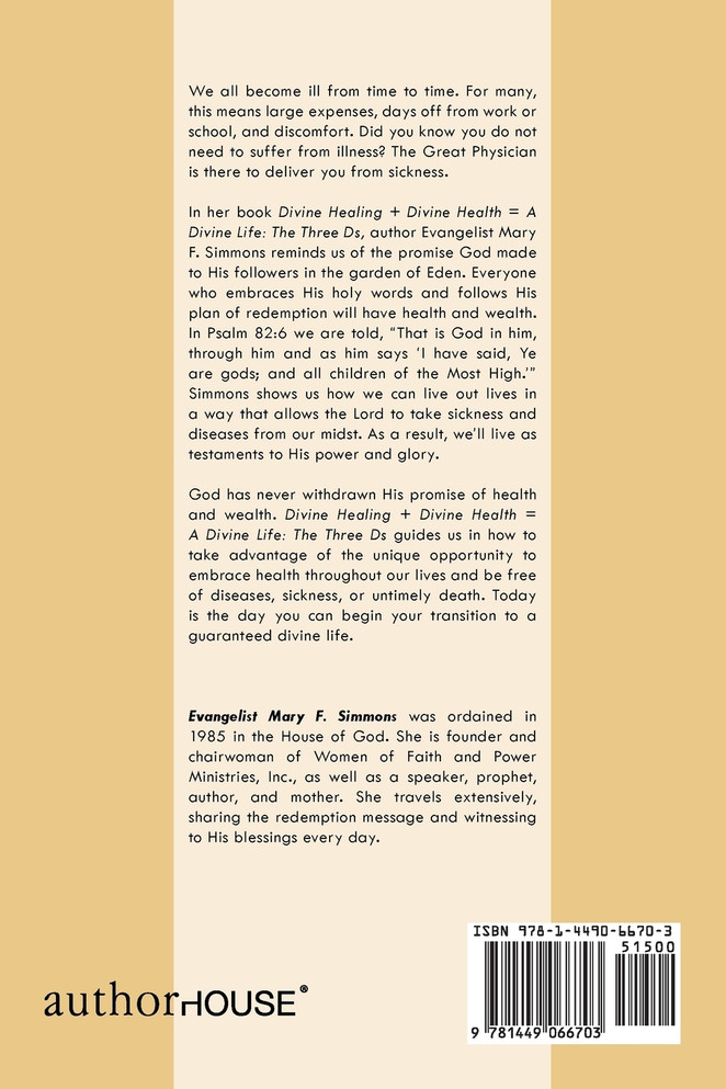 Divine Healing + Divine Health = A Divine Life