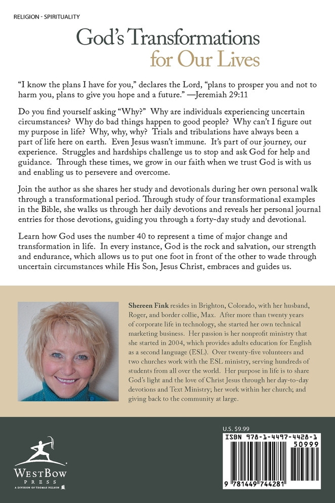 God's Transformations for Our Lives