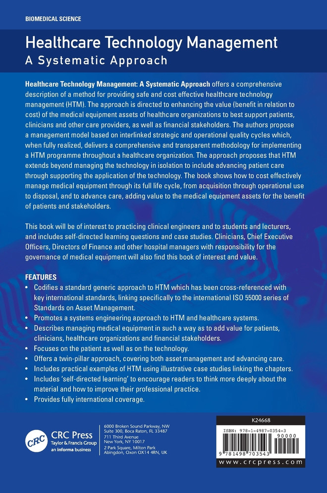 Healthcare Technology Management - A Systematic Approach