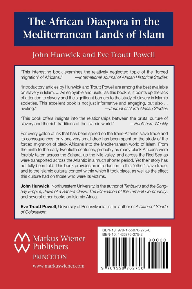 The African Diaspora in the Mediterranean Lands of Islam