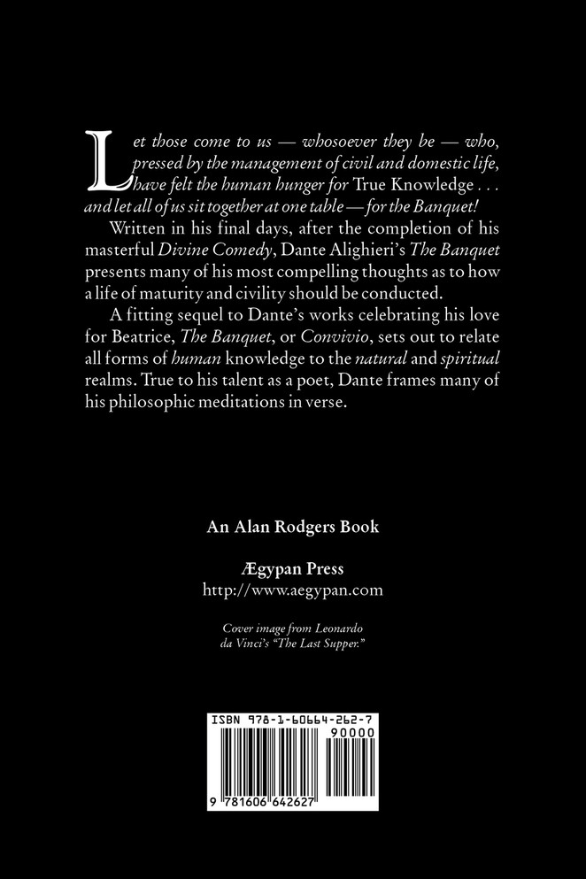 The Banquet by Dante Alighieri, Fiction, Classics, Literary