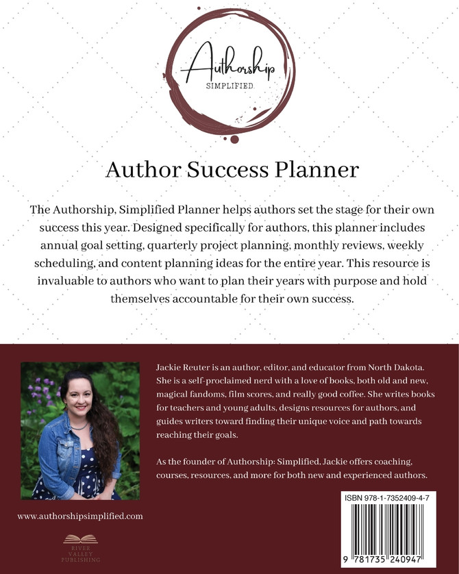 The Authorship, Simplified Author Success Planner