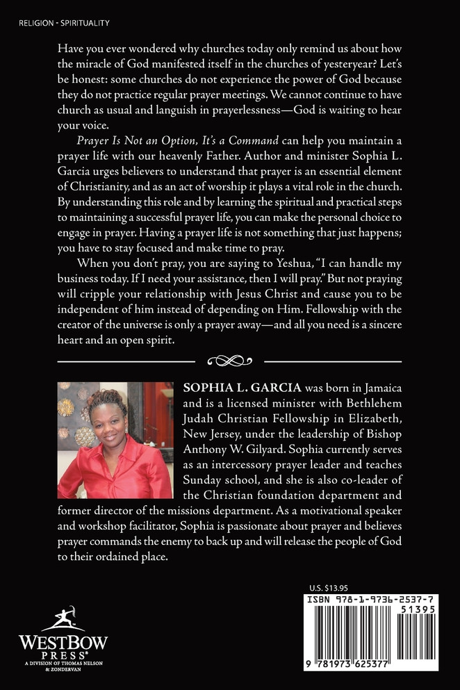 Prayer Is Not an Option It'S a Command