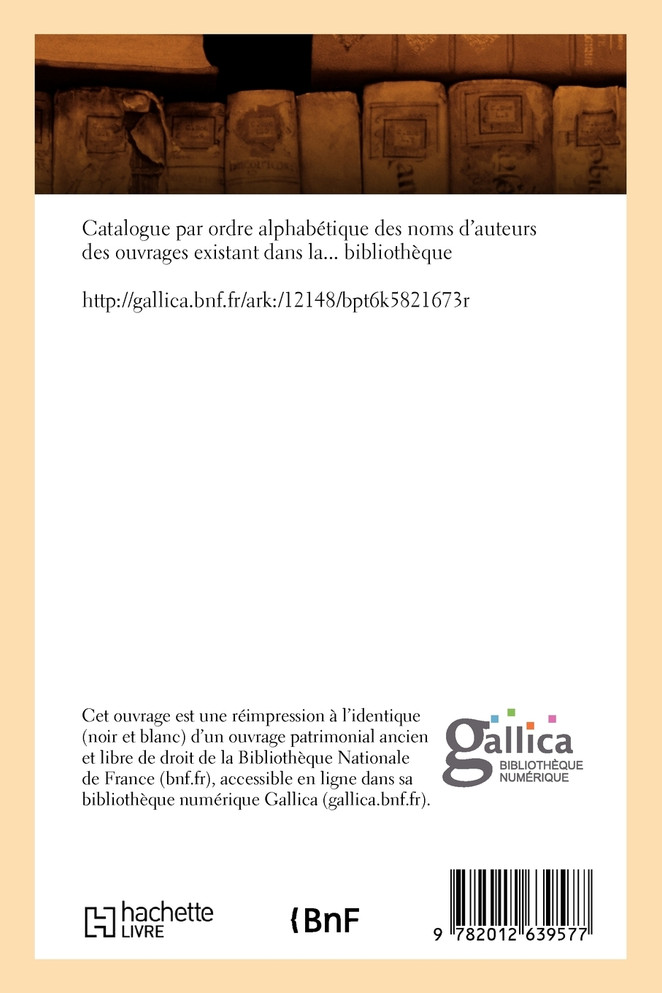 Catalogue (Éd.1878)