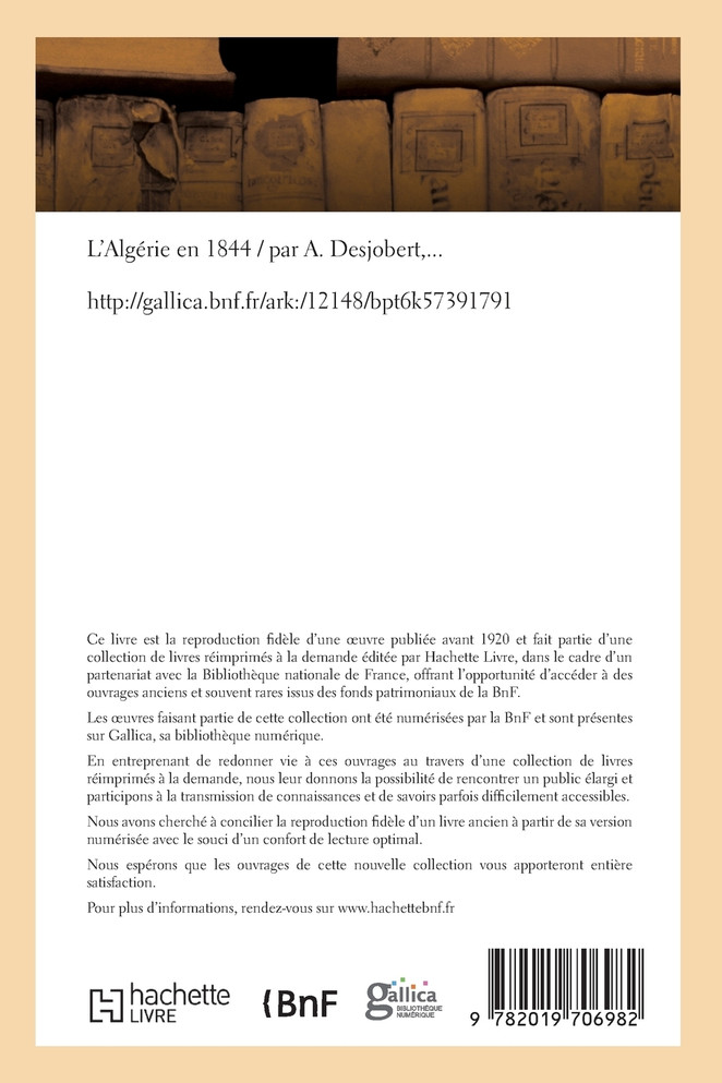 L'Algérie en 1844
