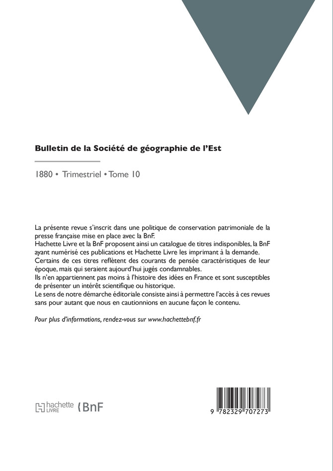Bulletin de la Société de géographie de l'Est